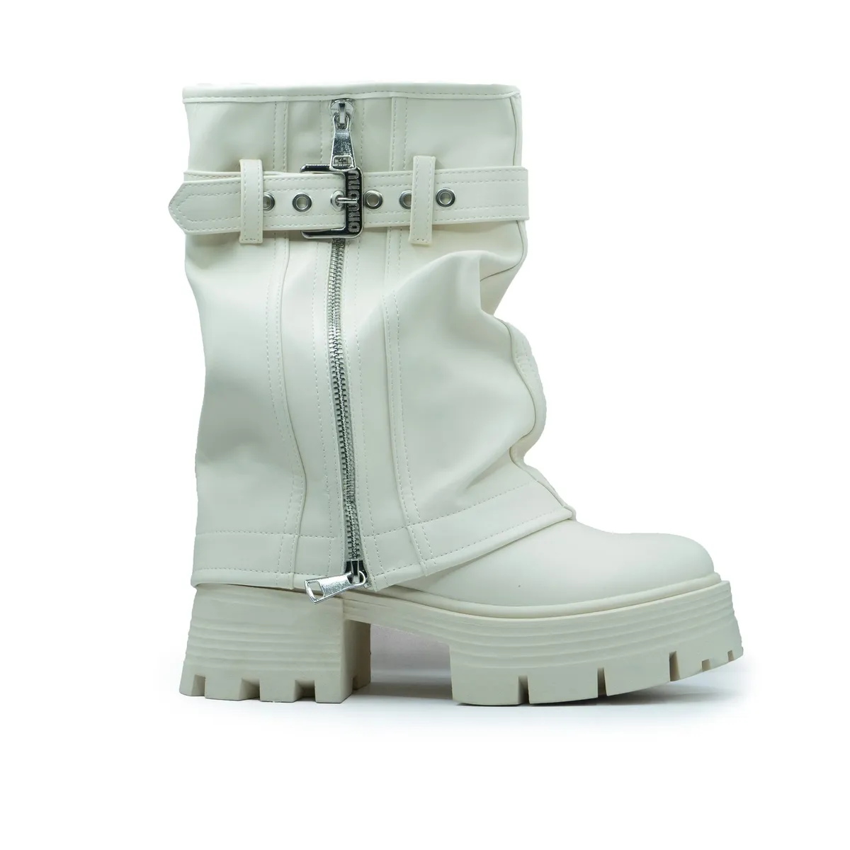 APOSTOL - Botines Con Doblez Y Correa Para Mujer Elegancia