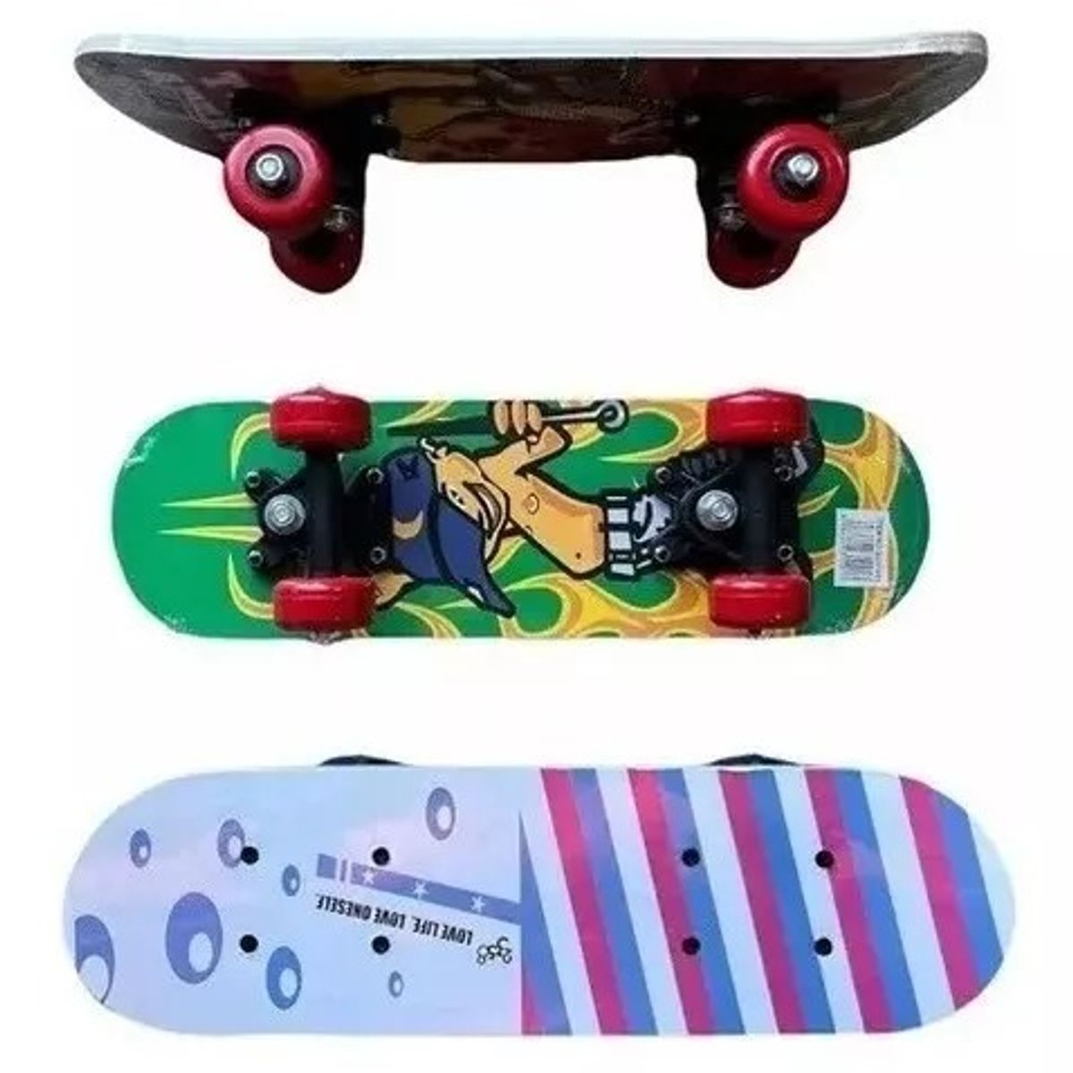 GENERICO - Skate Patineta Para Niños/as Skaters 4 Ruedas