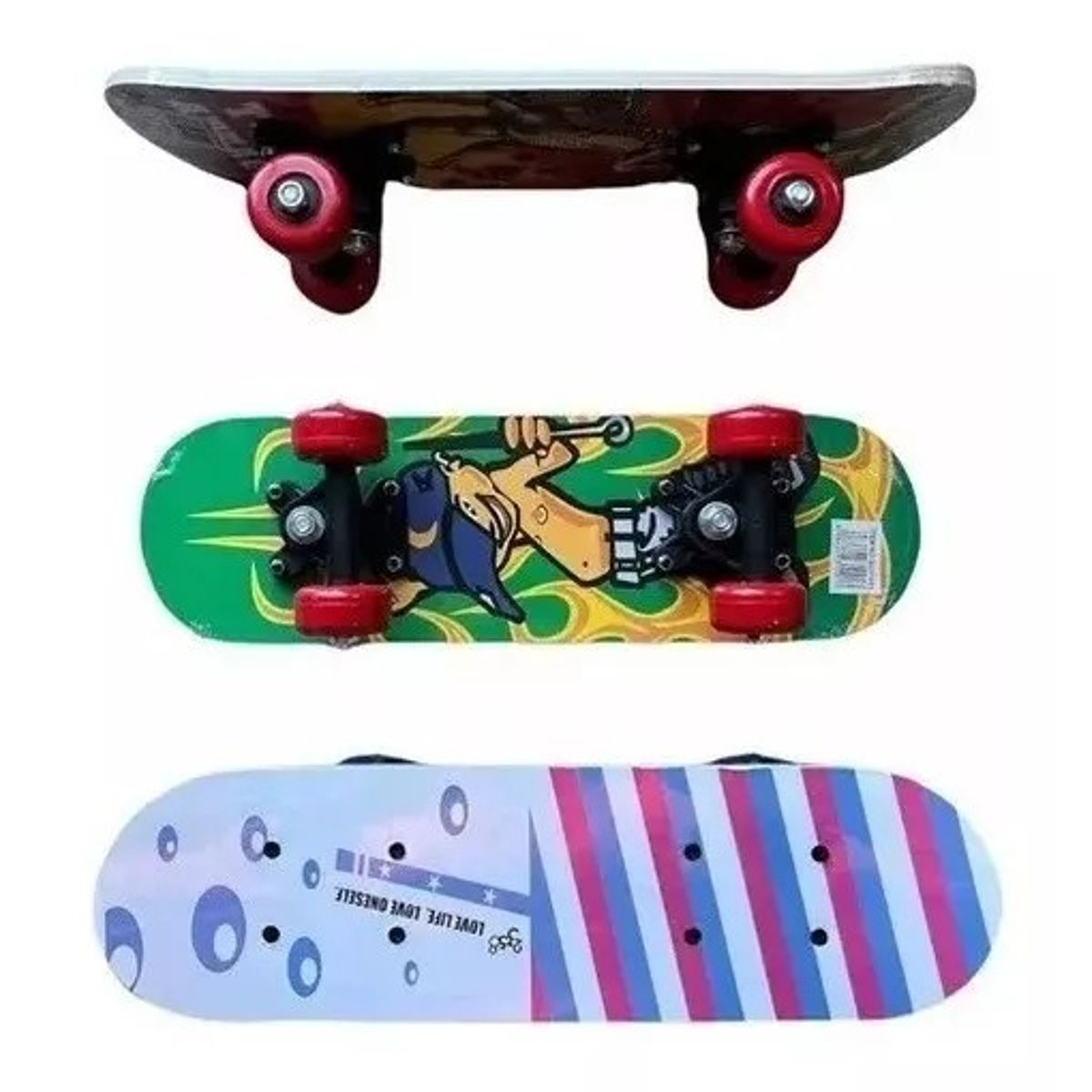 GENERICO - Skate Patineta Para Niños/as Skaters 4 Ruedas