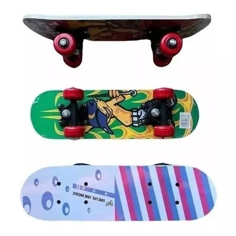 GENERICO - Skate Patineta Para Niños/as Skaters 4 Ruedas