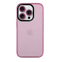 GENERICO - Carcasa Neon Con Lentes Para iPhone 14 Pro Max Rosado