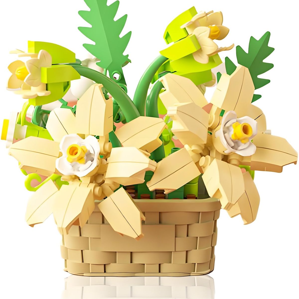 AZULAMAR - Bloques De Cesta De Flores Bonsai Planta Regalo Juguete
