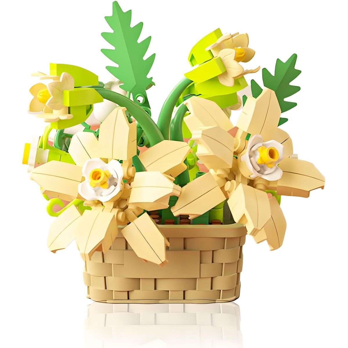 AZULAMAR - Bloques De Cesta De Flores Bonsai Planta Regalo Juguete