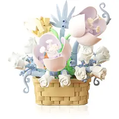 AZULAMAR - Bloques De Cesta De Flores Bonsai Planta Regalo Juguete