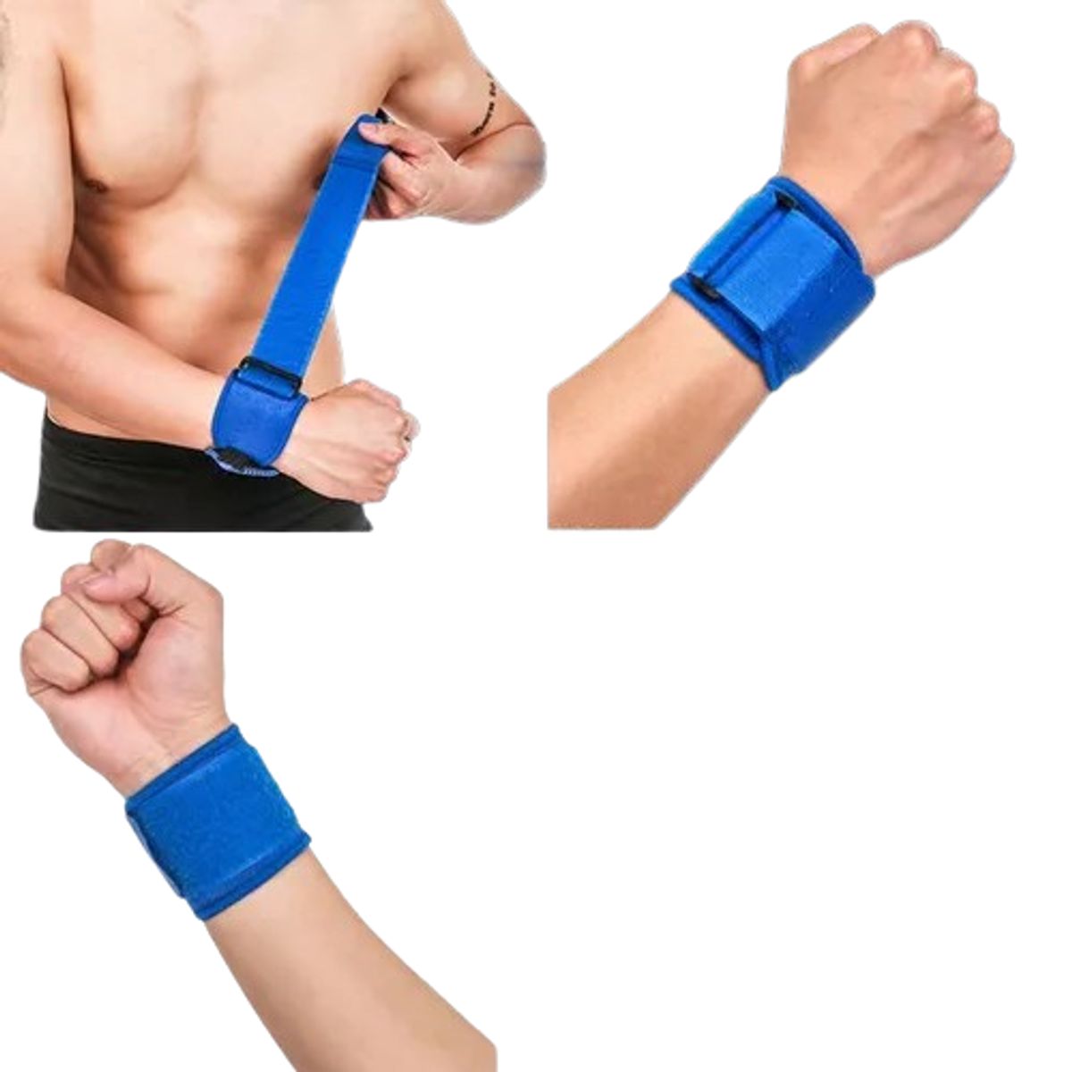 GENERICO - Par Muñequeras Ajustable con Velcro