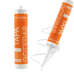 GENERICO - Silicona Tapagoteras Techos Y Canales Sellomac Gris 280 Ml