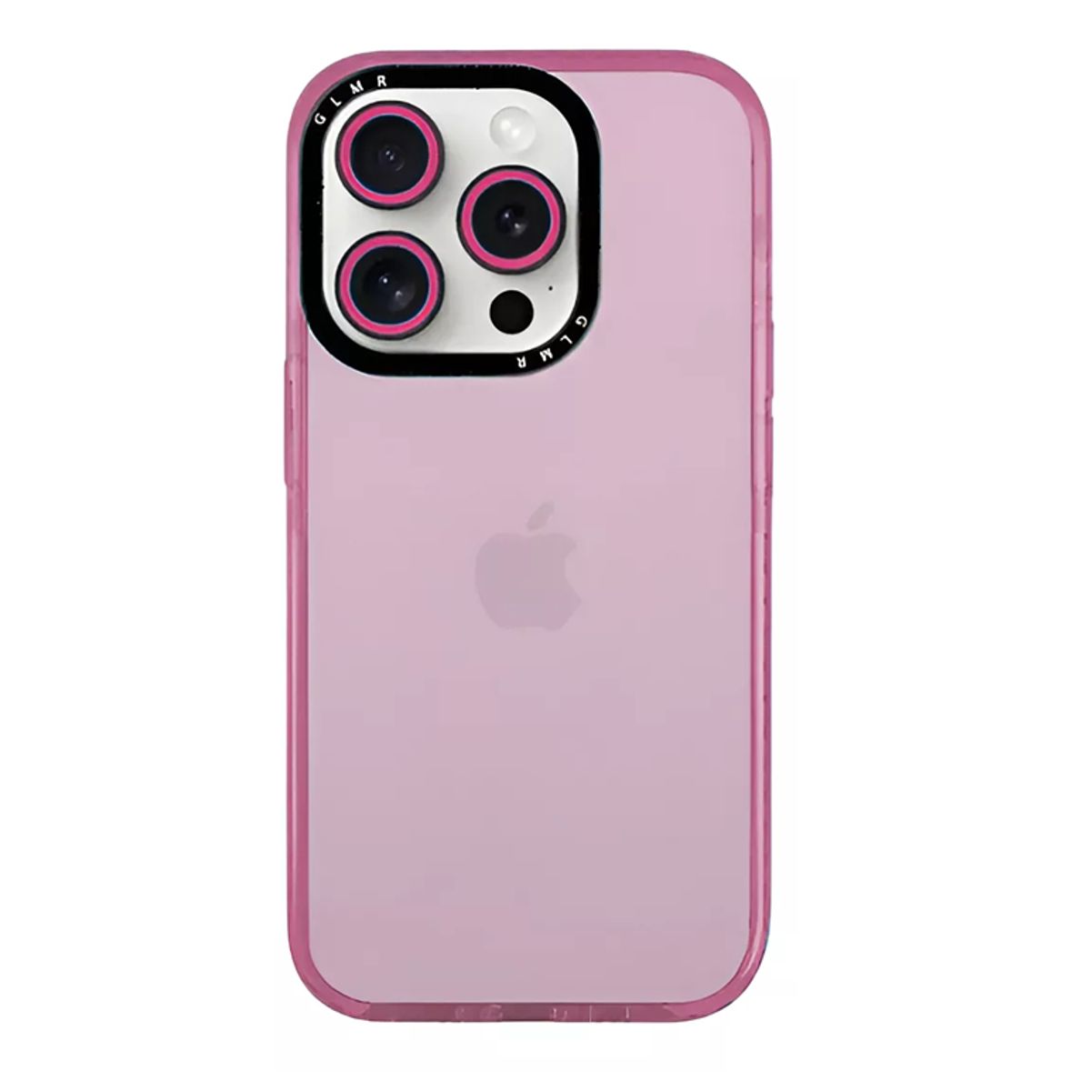 GENERICO - Carcasa Neon Con Lentes Para iPhone 14 Pro Rosado