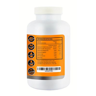 Imagen 2 del producto CAPSULAS VITAMINA D3+K2 (MK7) 10.000 IU 100 mcg