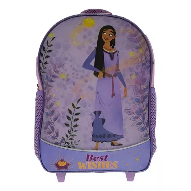 WISH - Mochila Escolar Con Ruedas Para Niñas Wish Asha Disney