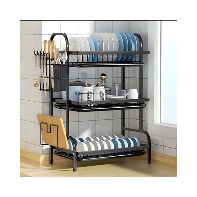 Imagen 2 del producto ESCURRIDOR DE PLATOS 3 NIVELES ESTANTE ORGANIZADOR FIRME
