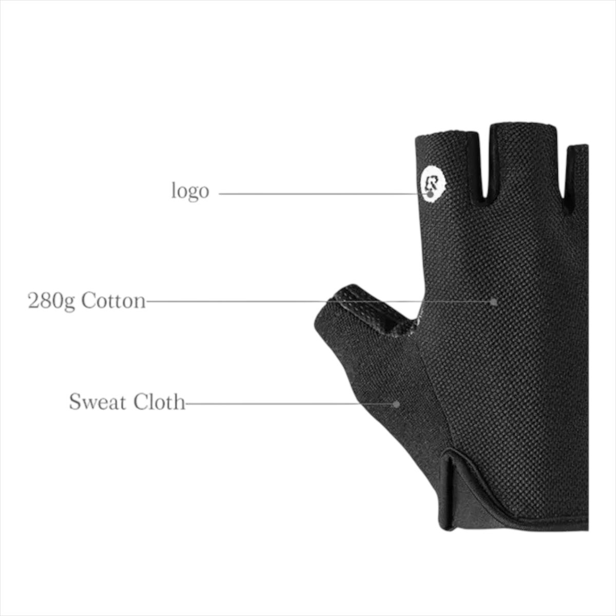 ROCKBROS - Guantes Medio Dedo Cortos Para Ciclismo Rockbros Mtb