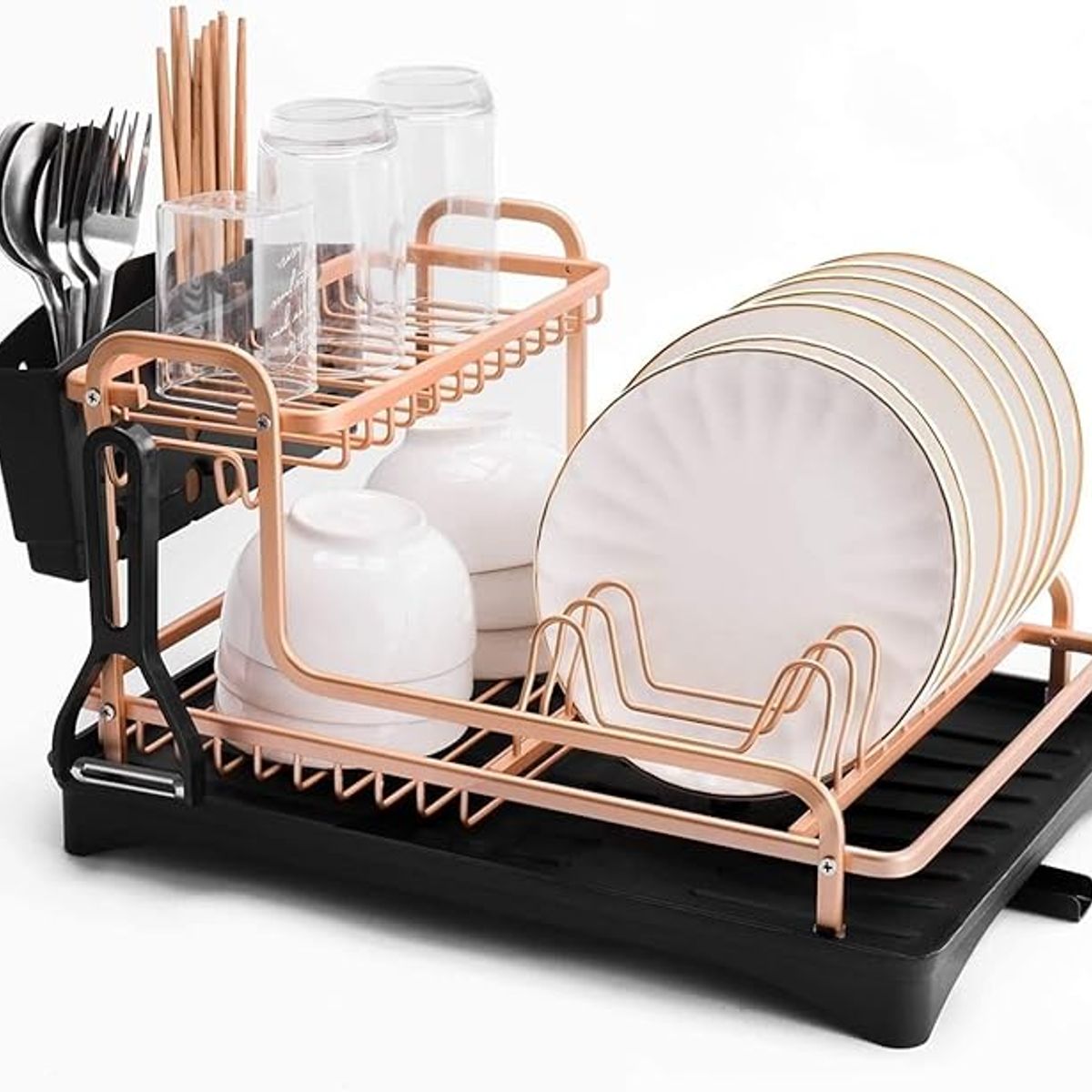 MP - Lujoso Secaplatos De Aluminio Antioxidante 2 Niveles