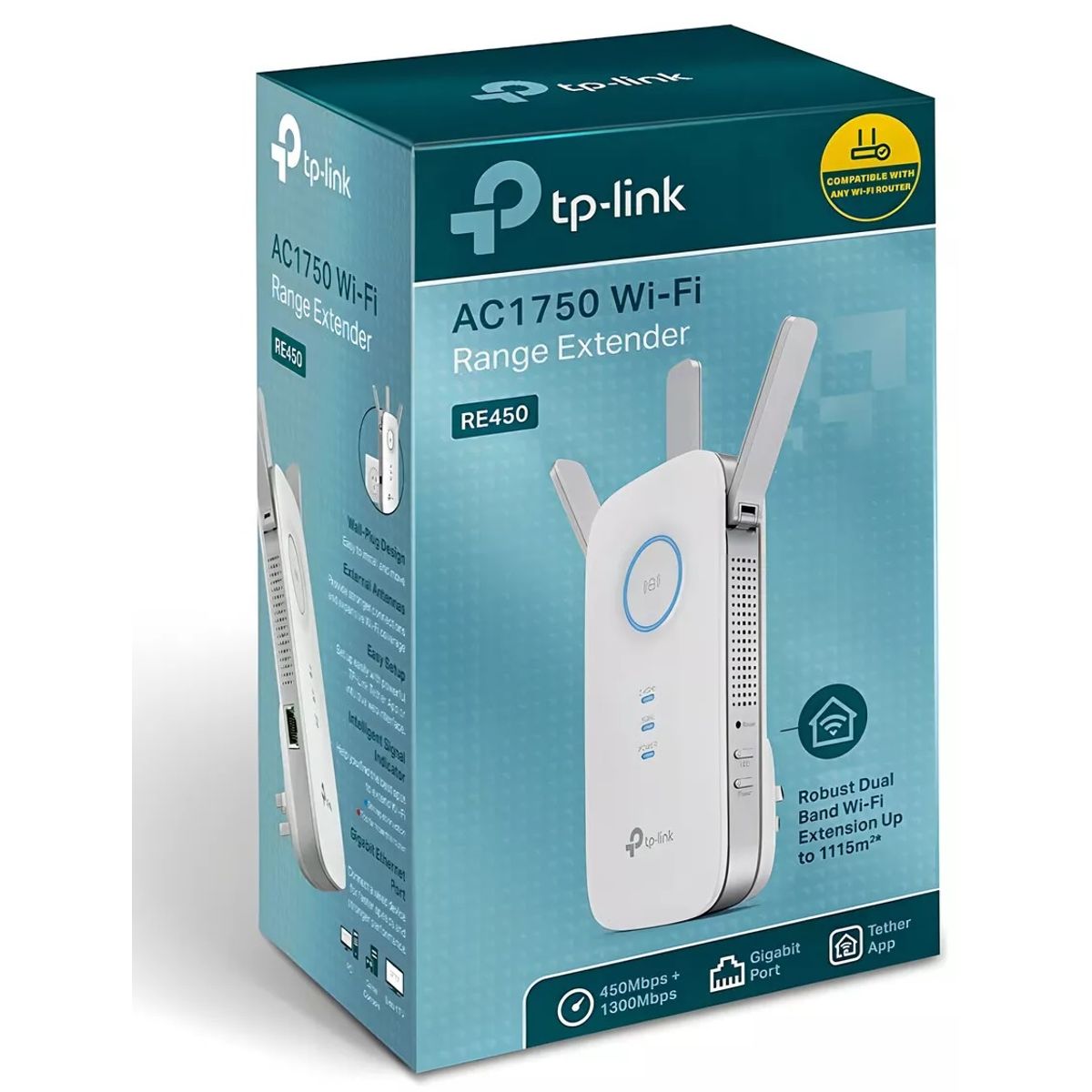 TP LINK - Extensor Repetidor Dual Band Wifi Tp-link Ac1750 Re450