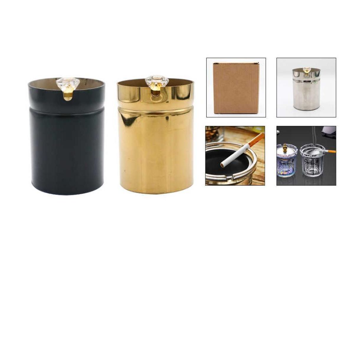 GENERICO - Cenicero De Metal  para auto