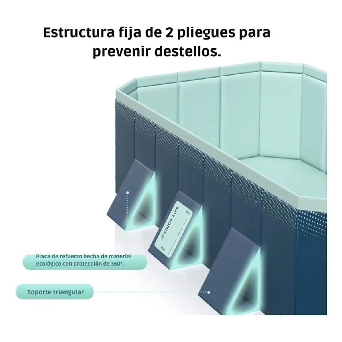 MUNDO MAGIA - Piscina Alberca Rectangular 260 Cm Para Niños 5+ Años ﻿