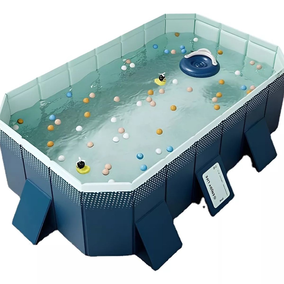MUNDO MAGIA - Piscina Alberca Rectangular 260 Cm Para Niños 5+ Años ﻿