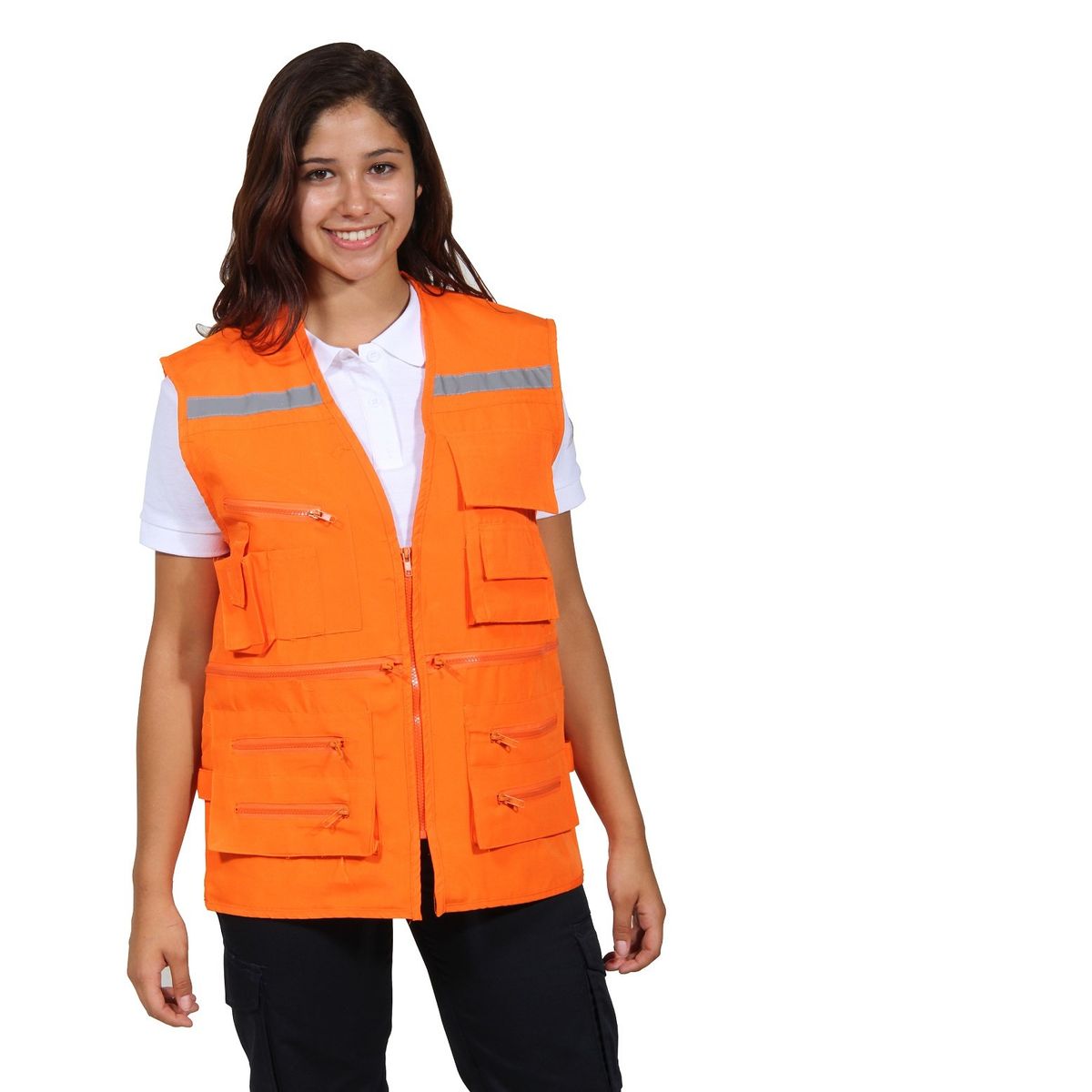 90 GRADOS - CHALECO GEOLOGO NARANJO UNISEX