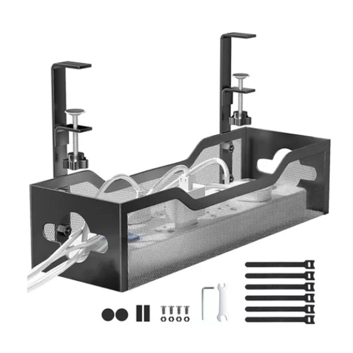 MUNDO MAGIA - Organizador Cables Escritorio Bandeja Rejilla 40cm