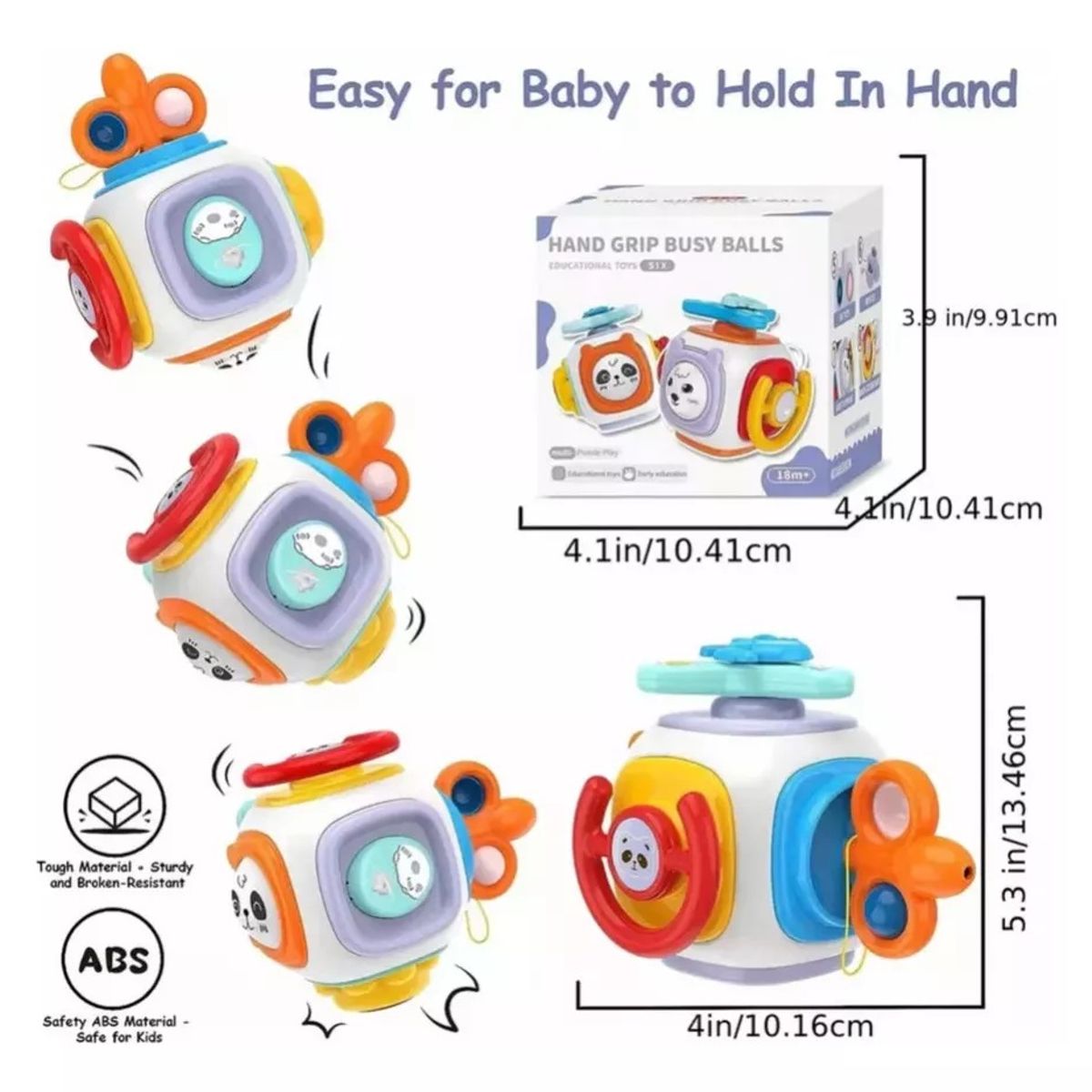 GENERICO - Juguete Didactico Cubo Sensorial 8en1 Para Bebe