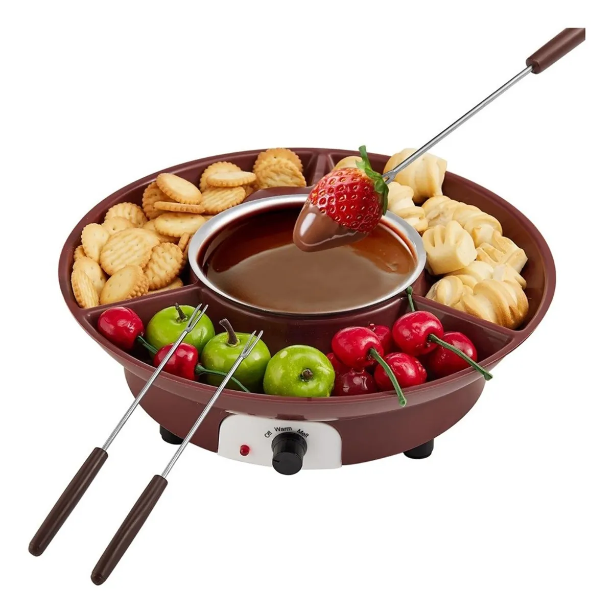 MUNDO MAGIA - Fundidor De Fondue De Chocolate Bandeja Extraíble For Servir