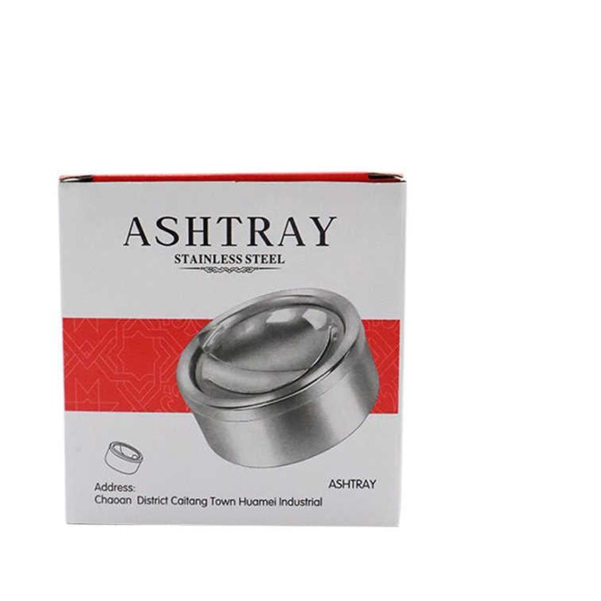 GENERICO - Cenicero De Metal Clásico Plateado