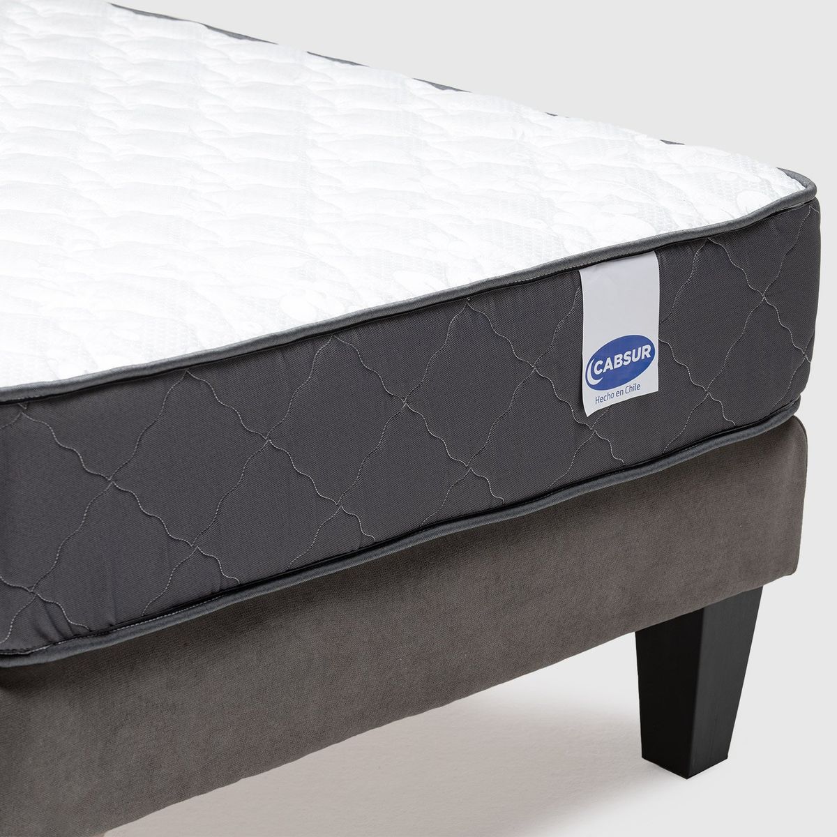 CABSUR - BASE CAMA MAX 1,5 PLAZA GRIS