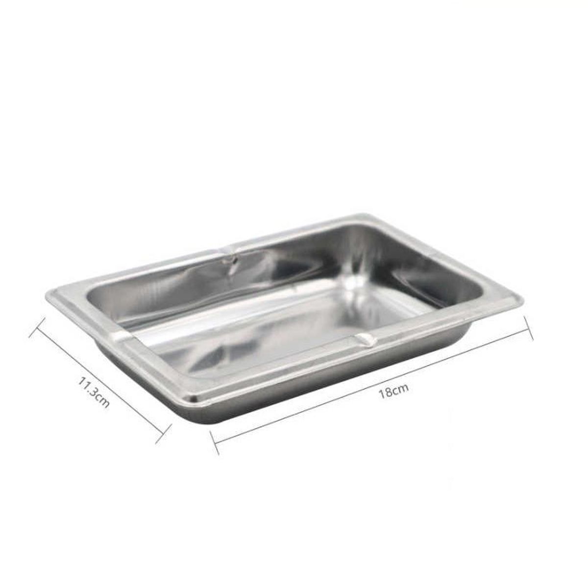 GENERICO - Cenicero Cuadrado Gris