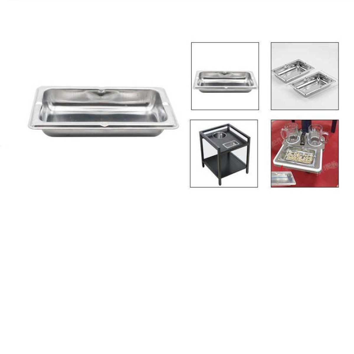 GENERICO - Cenicero Cuadrado Gris