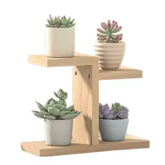 GENERICO - Soporte De Plantas De Decoración Madera Rustica