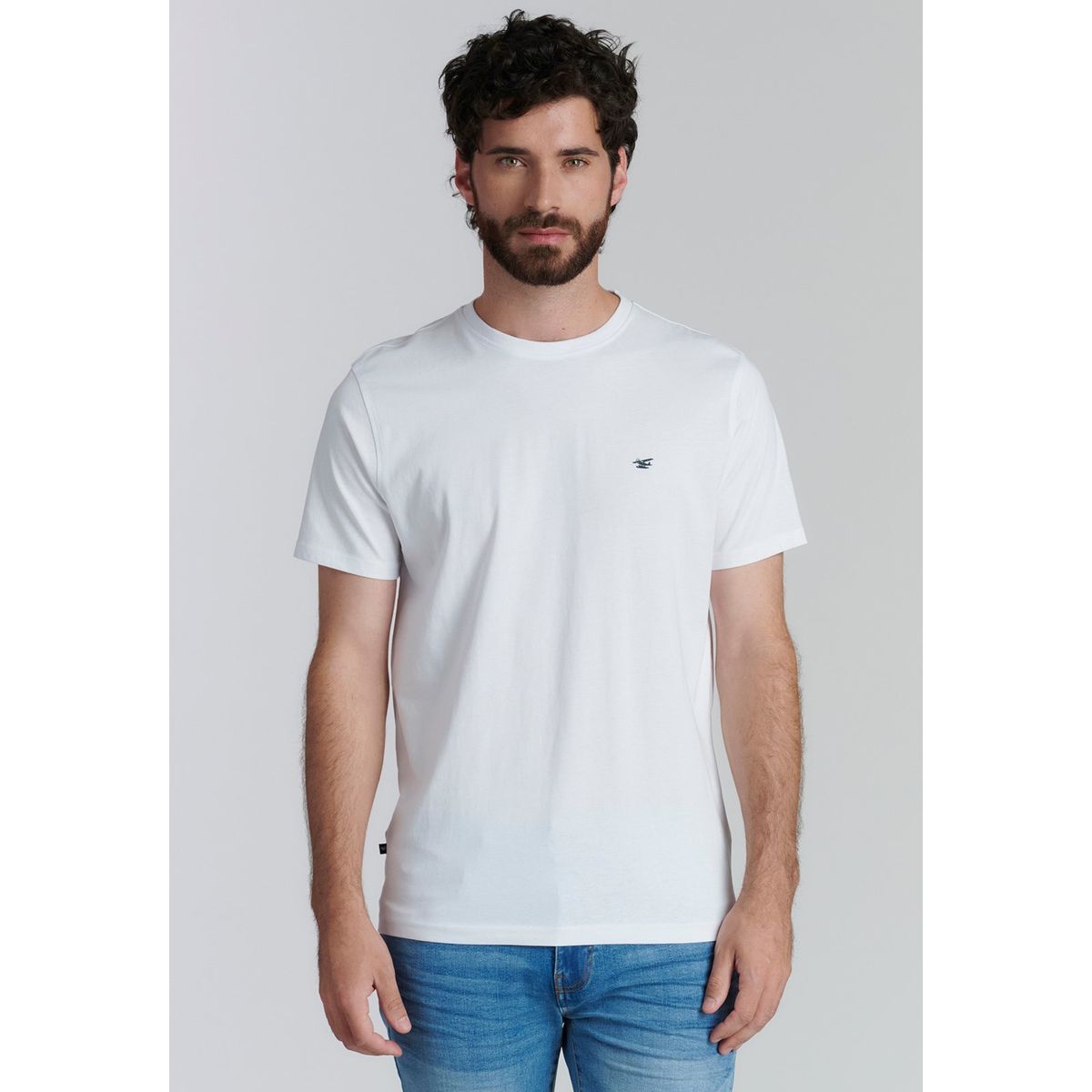 FEROUCH - Polera Básica  Maine Fr Blanco Ferouch