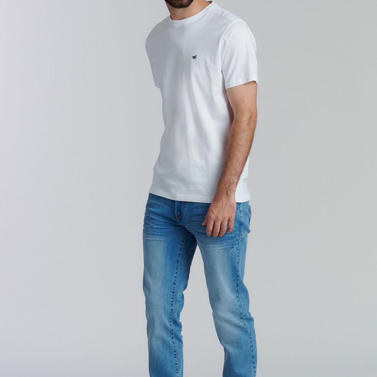 FEROUCH - Polera Básica  Maine Fr Blanco Ferouch