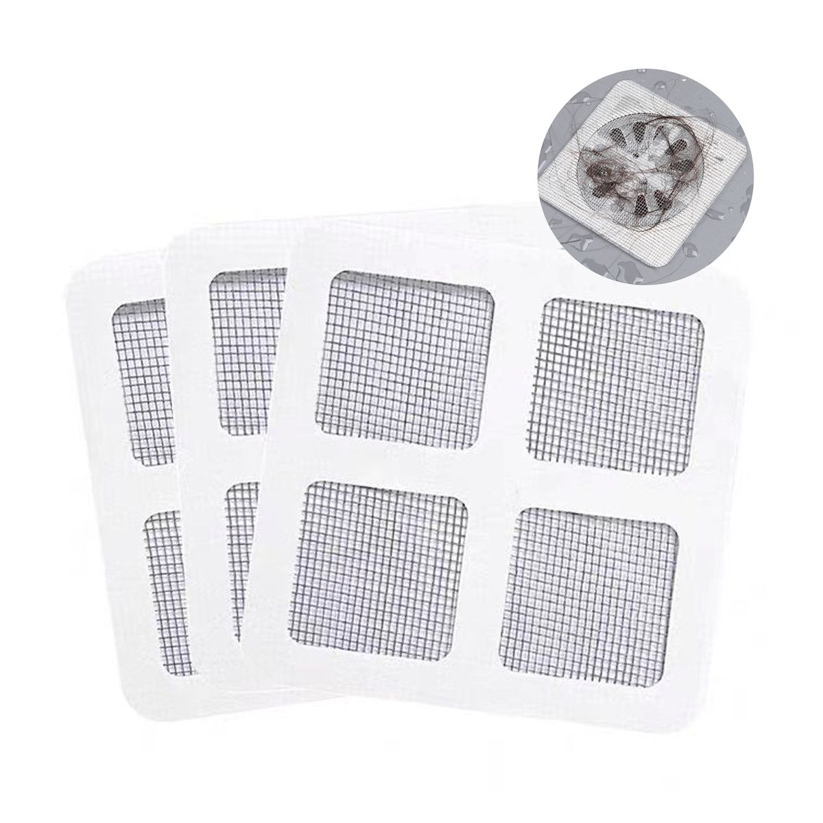 GENERICO - Pegatinas Autoadhesivas Desechables Drenaje De Cabello X50