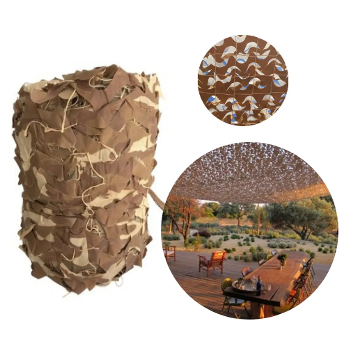 TREETOP - Malla Decorativa Camo 2 × 3 m color Arena