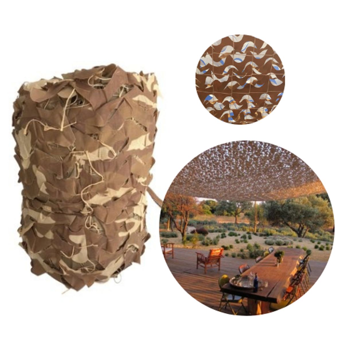 TREETOP - Malla Decorativa Camo 2 × 3 m color Arena