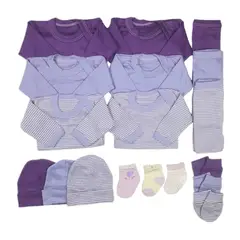 GENERICO - Pack 18 Piezas Ajuar Bebé 0a3 Meses