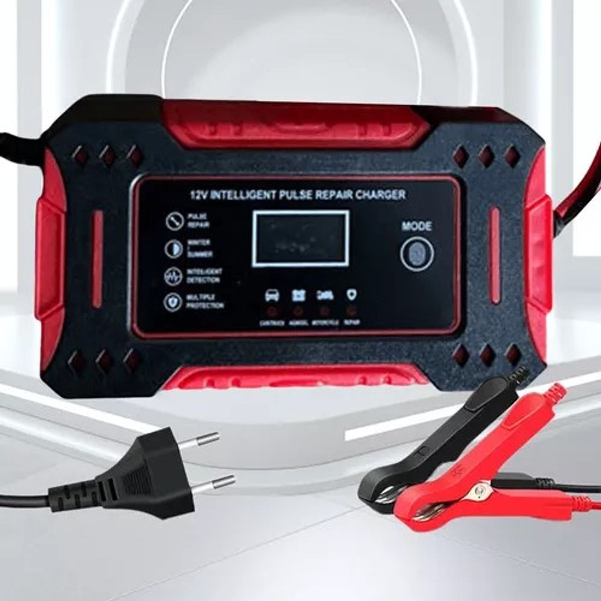 GENERICO - CARGADOR PARA BATERIAS DE 12V 06A IDEAL PARA VEHICULOS MX