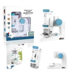 GENERICO - Miniscopio - Microscopio portatil para niños - Celeste