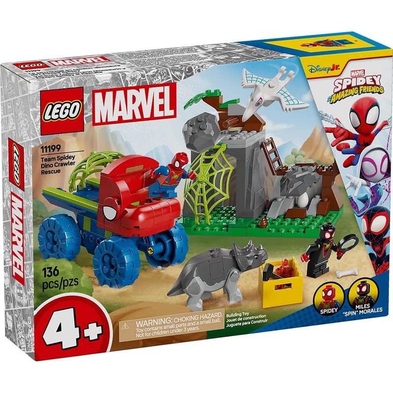 LEGO - Todoterreno Dinosaurio y Equipo Spidey al Rescate (11199)