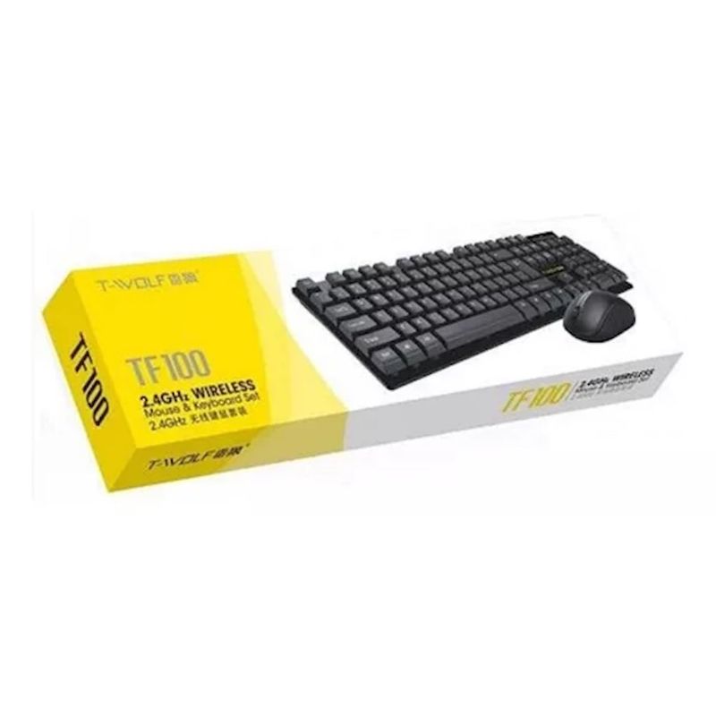 GENERICO - Teclado Y Mouse Inalámbrico T-wolf Tf100