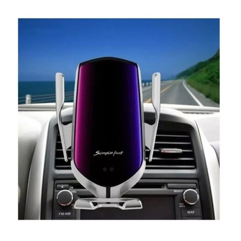 GENERICO - Soporte De Celular Para Auto censor de ajustable plateado