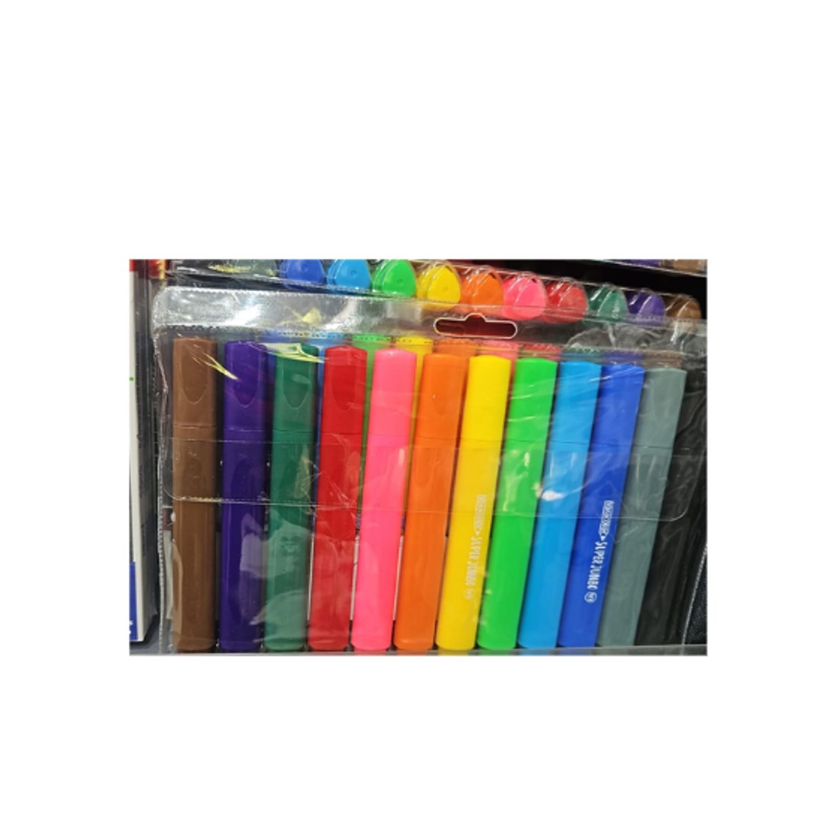 GENERICO - Pack 6 Plumones Super Jumbo Forma Triangular set 12 und