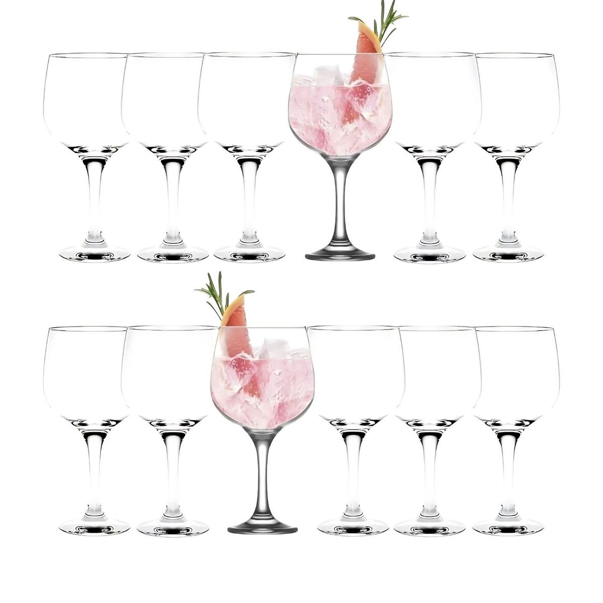 CRISTAR - Set 12 Copas Gin Tonic Clasico Cocktail Vidrio 653mL Cristar
