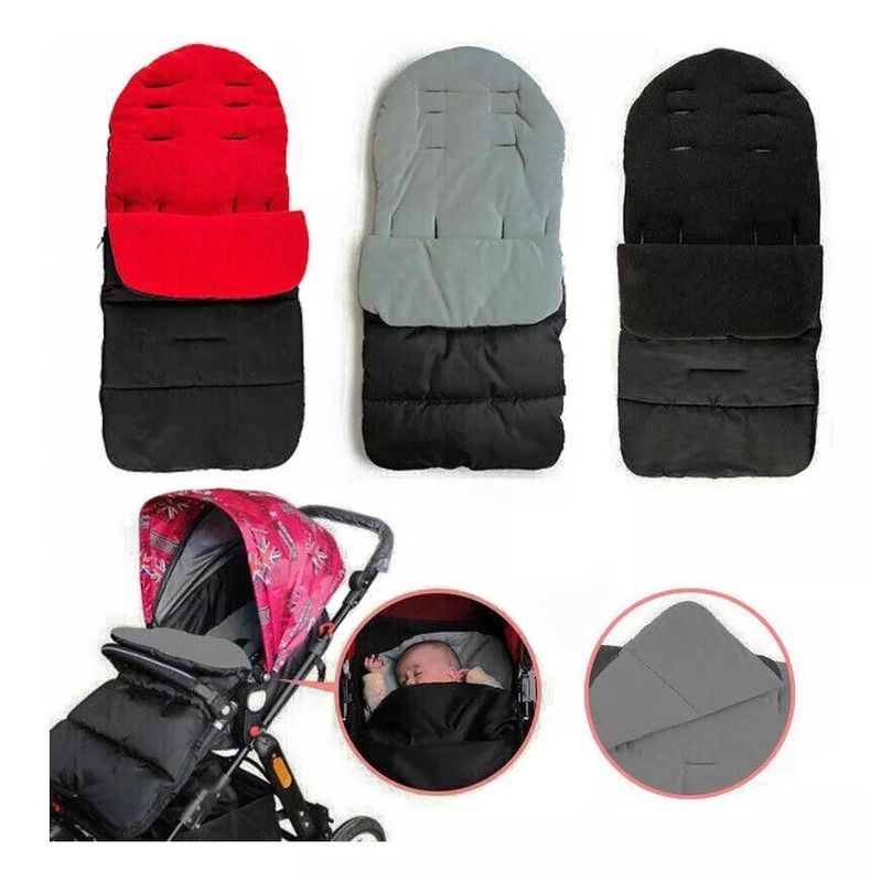 GENERICO - Saco Para Coche Bebé Impermeable Con Forro Polar Térmico