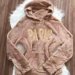 MPROPIA - Polerón Peludo Mujer Corderito Invierno Diseño Paris 1751