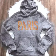 MPROPIA - Polerón Peludo Mujer Corderito Invierno Diseño Paris 1751