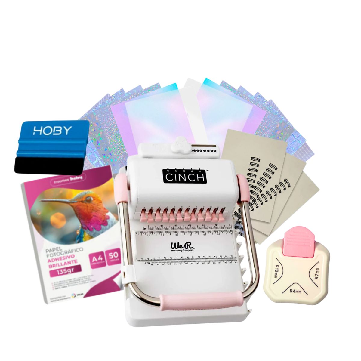 AMERICAN CRAFTS - Encuadernadora Cinch kit full emprende k1