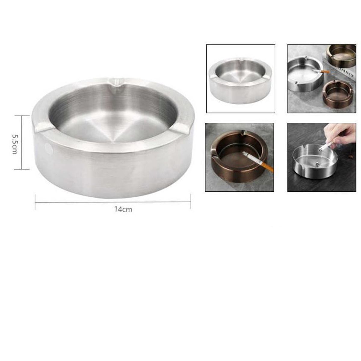 GENERICO - Cenicero Metalico  14CM