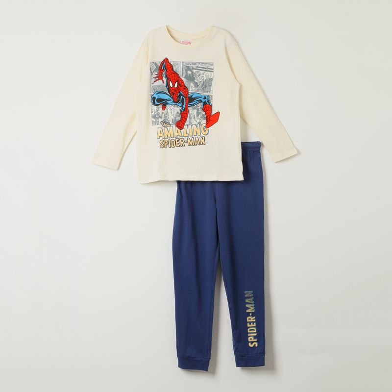 MARVEL - Pijama Niño Spiderman Viñeta Beige Marvel