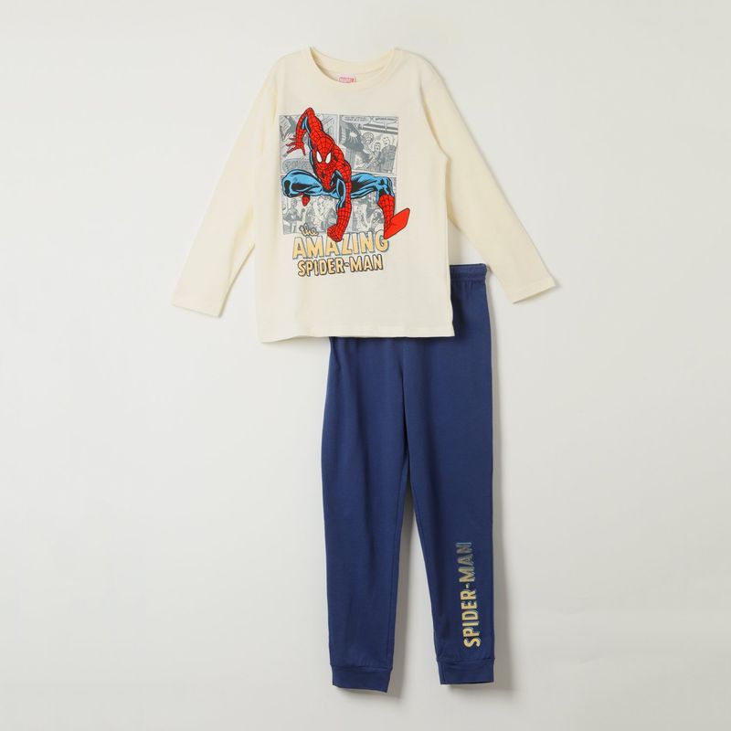 MARVEL - Pijama Niño Spiderman Viñeta Beige Marvel