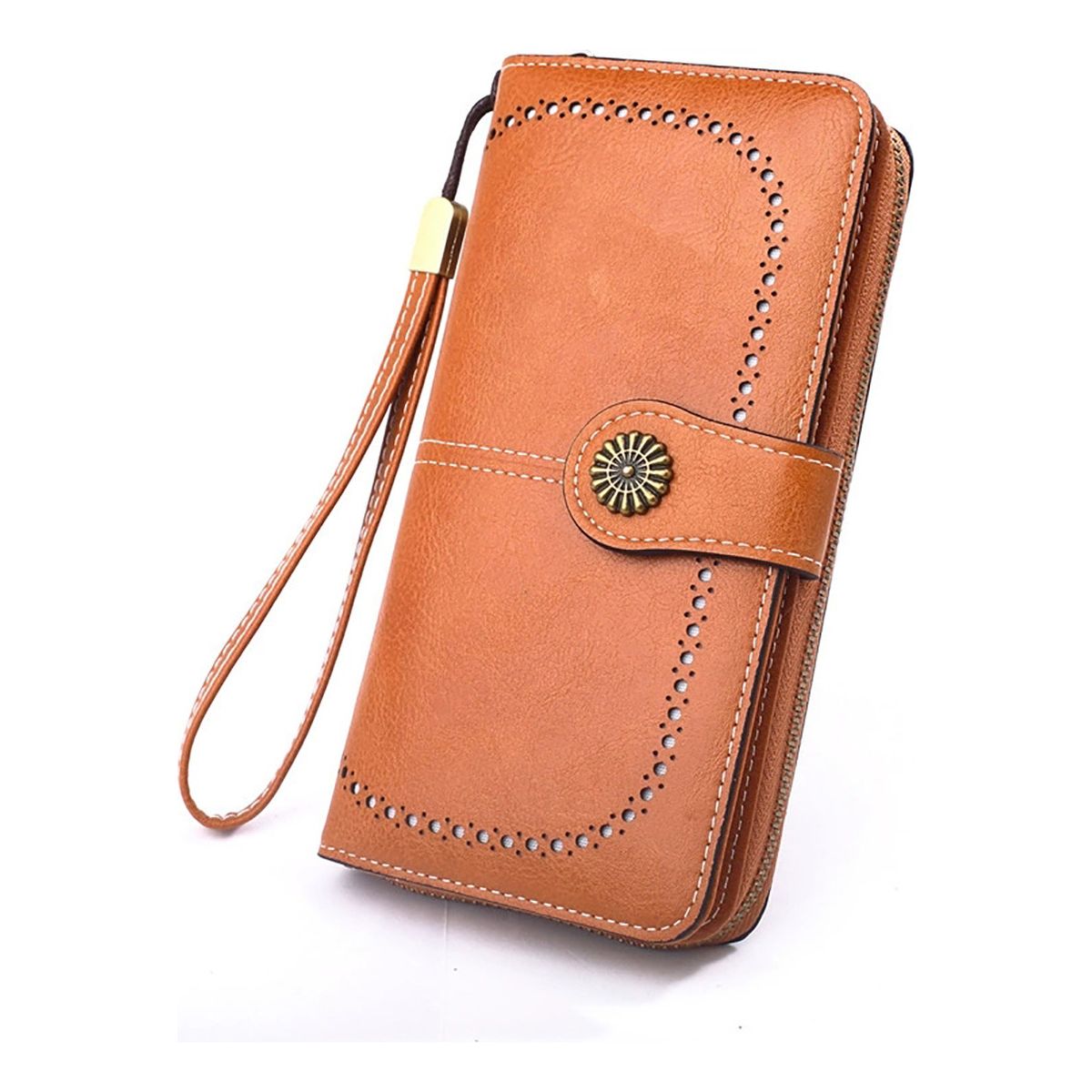 GENERICO - Cartera Para Mujer Gran Capacidad Clip Monedero